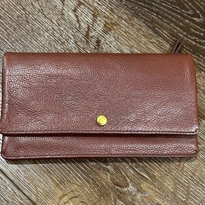 Fossil Aubrey wallet hena  brown Leather Clutch wallet